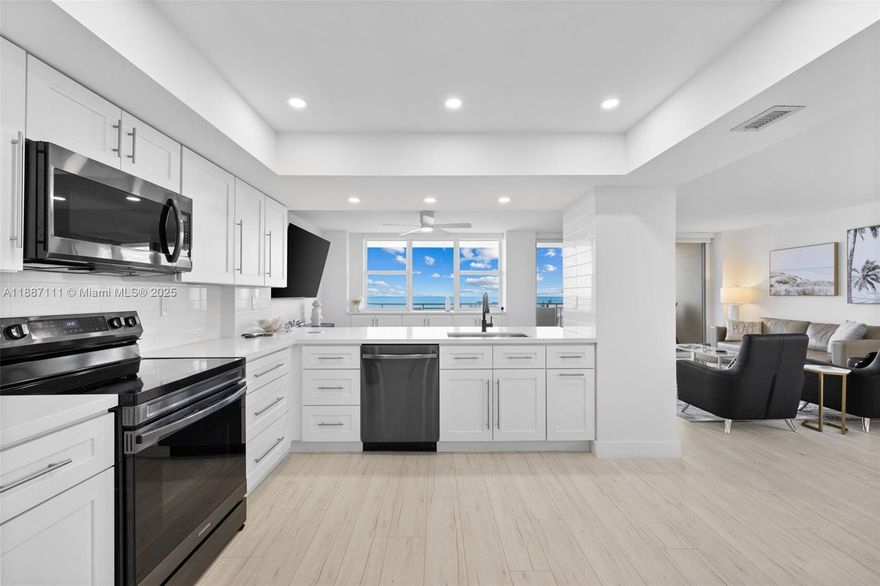 Available now! Welcome to this modern ocean front stunner! Coastal elegance at its best. Enjoy this fully furnished, 2-bedroom, 2-bathroom condo directly on the water. Wake up to panoramic ocean views from your private balcony. The modern kitchen, spa-like bathrooms, and stylish furnishings create the perfect blend of comfort and sophistication. 90 day minimum rental required. Call now for more details and availability!