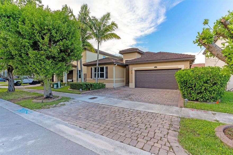 Gorgeous 4 bedroom, 2 bathroom, 2 car garage home located in Homestead FL in Hemingway point. Beautiful kitchen with stainless steel appliances and granite countertops. LOW HOA! Located near florida turnpike and minutes away from black point marina. Come see this property before it's gone.