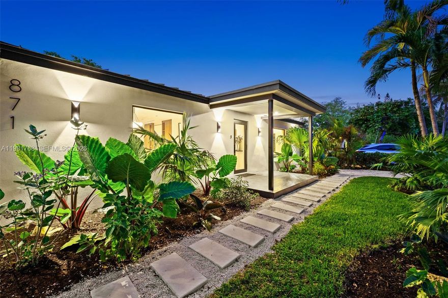 Step into modern luxury and thoughtful design in this beautifully renovated North Miami residence, where contemporary architecture and refined finishes create a bright, elevated living space. The home has been meticulously upgraded with exceptional craftsmanship throughout. Impeccable design details and carefully selected finishes make this home truly one of a kind, thoughtfully designed by local designer Sorogon Design Studio.

Fully Renovated in 2026
Brand new electrical, plumbing, roofing, spray foam insulation, and HVAC.

Inside, the home features large-format porcelain tile flooring, elegant limewash-painted walls, and a striking designer kitchen with Calacatta Viola porcelain countertops, offering both dramatic beauty and durability. The spa-inspired bathrooms continue the home’s refined aesthetic with Taj Mahal quartzite and marble accents, complemented by premium fixtures that add a luxurious touch.

The outdoor space is designed for relaxing and entertaining, featuring a 750 sq ft porcelain-paver terrace, lush landscaping, and mature fruit trees. The expansive backyard also offers plenty of room to add a pool, creating the perfect setting to host gatherings.

Located in the vibrant and rapidly growing community of North Miami, this home is just 10 minutes from the beach and the world-class shopping and dining of Bal Harbour, offering exceptional convenience and access to some of South Florida’s most sought-after destinations.

Total Sq Footage: 1900 sq ft Living. 750 sq ft Terrace.