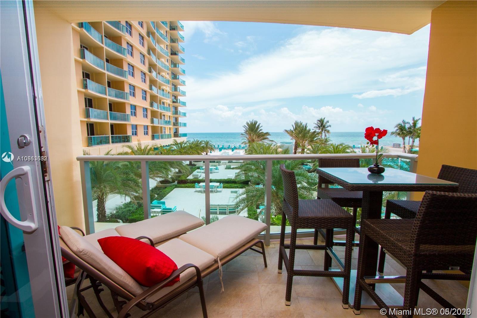 Rarely available bright and spacious Unit with breathtaking direct ocean views for Seasonal rent. Condo nicely decorated with beautiful tile floors, spacious balcony with an ocean and pool area views. Fully furnished and equipped. Experience The Wave Lifestyle - one of the finest and most exclusive Luxury buildings on the Beach for the price value. Great amenities: Newly remodeled Resort style pool deck with lash palm trees, fountains, Jacuzzi and GYM overlooking the ocean and complimentary Beach services