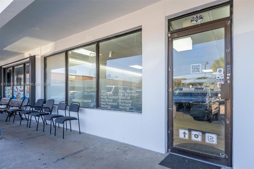 Turnkey business consisting of 4 Hairdressing chairs, 2 Manicure tables, 2 Pedicure chairs, and one Salon for facials, waxing, and/or body treatments.  With a local clientele and a prime location, this business has been completely renovated with a very modern and elegant look. This business is being sold AS-IS, including the lease, equipment, and furniture/fixtures (see inventory). Low rent of $2,300 per month. Located in a very busy Shopping Center in the heart of Pembroke Pines. By appointment only.