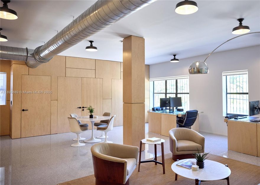 Beautifully renovated two-story creative office/warehouse spanning 8,833 SF, blending historic charm with modern design. The bottom level functions as a spacious warehouse, while the second level offers modern, light-filled office spaces, meeting areas, and kitchen/lounge. Featuring open layouts, custom millwork, polished concrete floors, exposed ductwork, and abundant natural light, the space delivers a sophisticated yet functional environment for creative firms, tech companies, or boutique professionals. Includes 18 surface parking spaces. Originally built in 1920, this turnkey property delivers the perfect balance of design, flexibility, and convenience in a prime location.