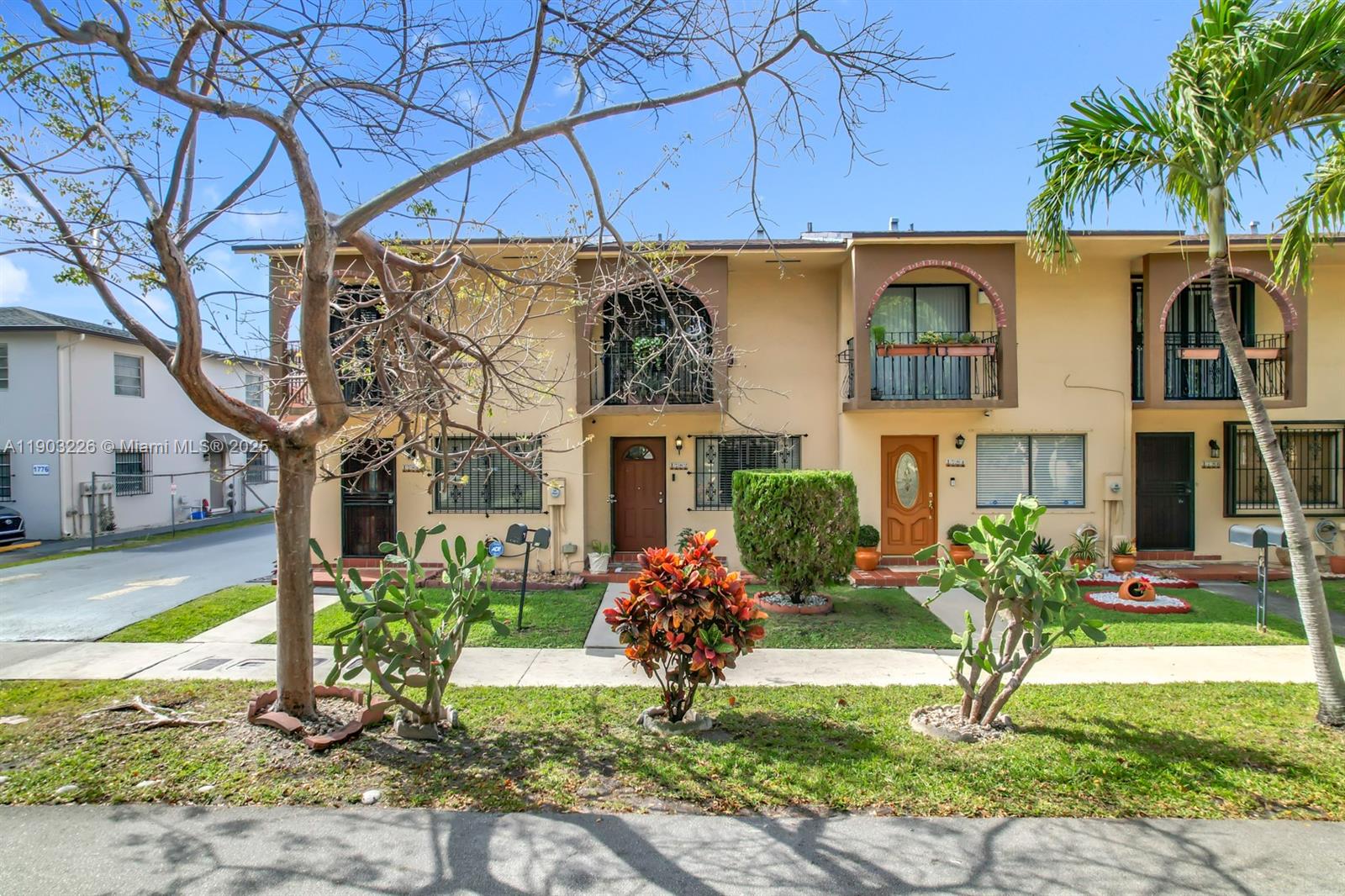 Gorgeous 2 Story, 2 Bedroom & 1.5 Bath Townhouse, Centrally Located in the Heart of Hialeah. No Rental Restrictions, & a Very Low 200.00 Monthly HOA Fee, making this a Perfect Investment Opportunity. This Charming Townhome features a New Roof 2024, Beautiful Kitchen with Granite Counter Tops & Stainless Steal Appliances, Tile Floors Throughout, Updated Bathrooms, Washer & Dryer, Private Fenced In Patio, Plenty of Closet Space, Large Master Bedroom has a Balcony. Quiet Community, Centrally Located near Main Highways, Restaurants & Shops. **LOW HOA Fee includes Insurance (Roof & Exterior)**, Common Area, Lawn Maintenance, 2 Assigned Parking Spaces. Pets Allowed.