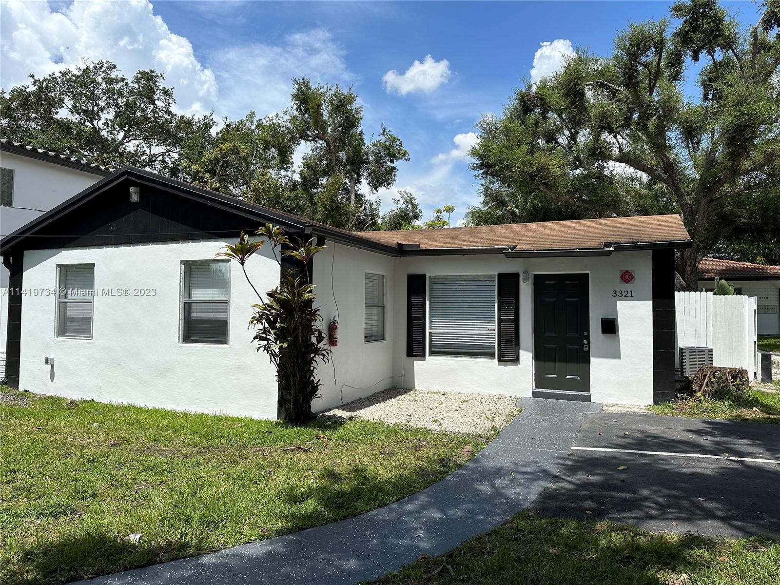 Spacious, newly remodeled 2 bedroom 1 bath home in Edgewood - a quiet, charming neighborhood in Fort Lauderdale. The home is fully equipped with new lighting, flooring, stainless steel appliances, granite countertops, and new cabinets. Unit has central AC and impact windows. Private yard and screened patio in the back. Includes water, waste, sewer and maintenance. Area is peaceful, located next to great schools, parks and rec centers. Beautiful community and perfect for families! Property is well maintained with shared laundry facilities and private parking for residents. Centrally located - close to major highways, airport, downtown Ft Lauderdale etc. Great for commuters! Pets welcome with 1x pet fee. 12 month lease min. 2 deposits + 1st month to move in. 650 credit min to be considered.