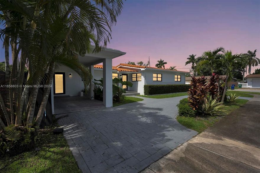 Welcome to Paradise! Step into this immaculately renovated and fully furnished 4-bedroom, 3-bathroom residence located in unincorporated Dade County, allowing for short-term rental opportunities. Every corner of this property has been transformed with brand-new fixtures and state-of-the-art appliances. You'll also find an incredible resort-style pool and an outdoor barbecue area that enhance your living experience. The prime location near luxurious Miami Shores and Biscayne Park provides easy access to all the entertainment, dining, and shopping options that Miami has to offer. With its endless income potential and high-end finishes, this property is a true gem.