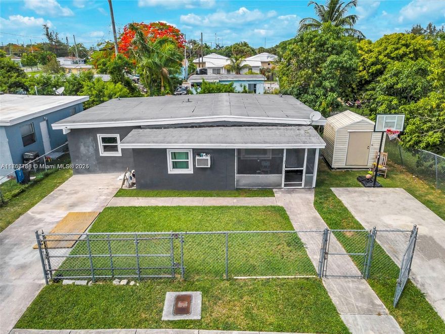 This charming 3-bedroom, 2-bathroom single-family home in Florida City offers a fantastic opportunity with NO HOA and NO CDD fees! Key features of this property include:A welcoming front porch and a spacious fenced backyardLush fruit trees including mango, fig, and sugar caneTwo storage sheds for extra spaceAmple parking for multiple vehicles Inside, the kitchen boasts wood cabinets and granite countertops for a stylish and functional cooking space. The home has a 4-year-old A/C wall unit (no central A/C) and updated windows and doors from just 4 years ago.Conveniently located near the Florida Keys, marinas, parks, hospitals, shopping outlets, and more, this home provides easy access to everything you need.
Tax Note: Taxes reflect participation in the GREEN CORRIDOR PACE program.