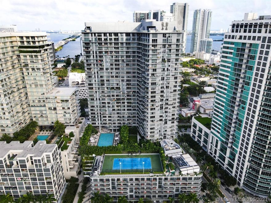 Amazing Corner Unit in the Hyde. This 2 Bedroom/2 Bathroom Condo Features East and South Views, The Best of What Miami Has to Offer. Unit Features a Great Floor Plan with an Open Kitchen Perfect for Entertaining and a Split Floor Plan for the Ultimate Privacy. Primary Features Dual Sinks in and Floating Vanity. Building Features Many Great Amenities Including a Heated Pool, Jacuzzi, Tennis Courts, Gym, Spa, Business Center, Kids Room, Media Room, Club Room, Game Room and Dog Park. With Midtown Shoppes Downstairs and Design District within a Couple of Blocks, Hyde Midtown is the Perfect Place to Call Home!