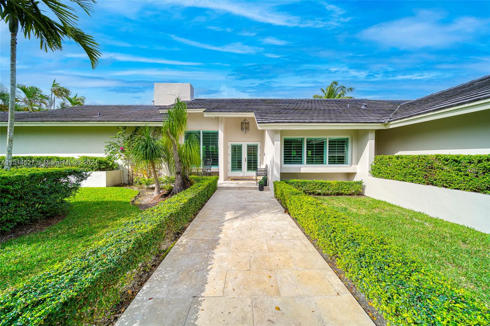 Introducing a beautifully remodeled 4-bedroom, 3-bathroom home nestled in the sought-after Galloway Glen neighborhood of East Kendall, Miami, FL. This residence offers a perfect blend of modern luxury and outdoor entertainment. Upon entering, you'll be greeted by the spacious interior featuring high ceilings and exquisite marble flooring. The stylish kitchen with a central island is a chef's dream, while the living spaces are designed for both relaxation and hosting guests. The expansive covered terrace and travertine deck floors provide a tranquil setting for outdoor gatherings, complemented by a generous 0.5-acre outdoor space featuring a sparkling pool and a custom-built BBQ area. Conveniently located near Dadeland mall and The Falls. HOA covers 24-hour Florida Highway Patrol