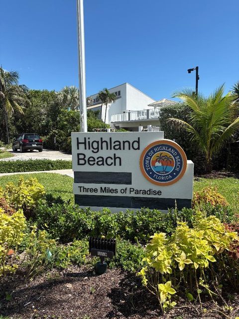 2575 S Ocean Blvd 105S Highland Beach FL 33487