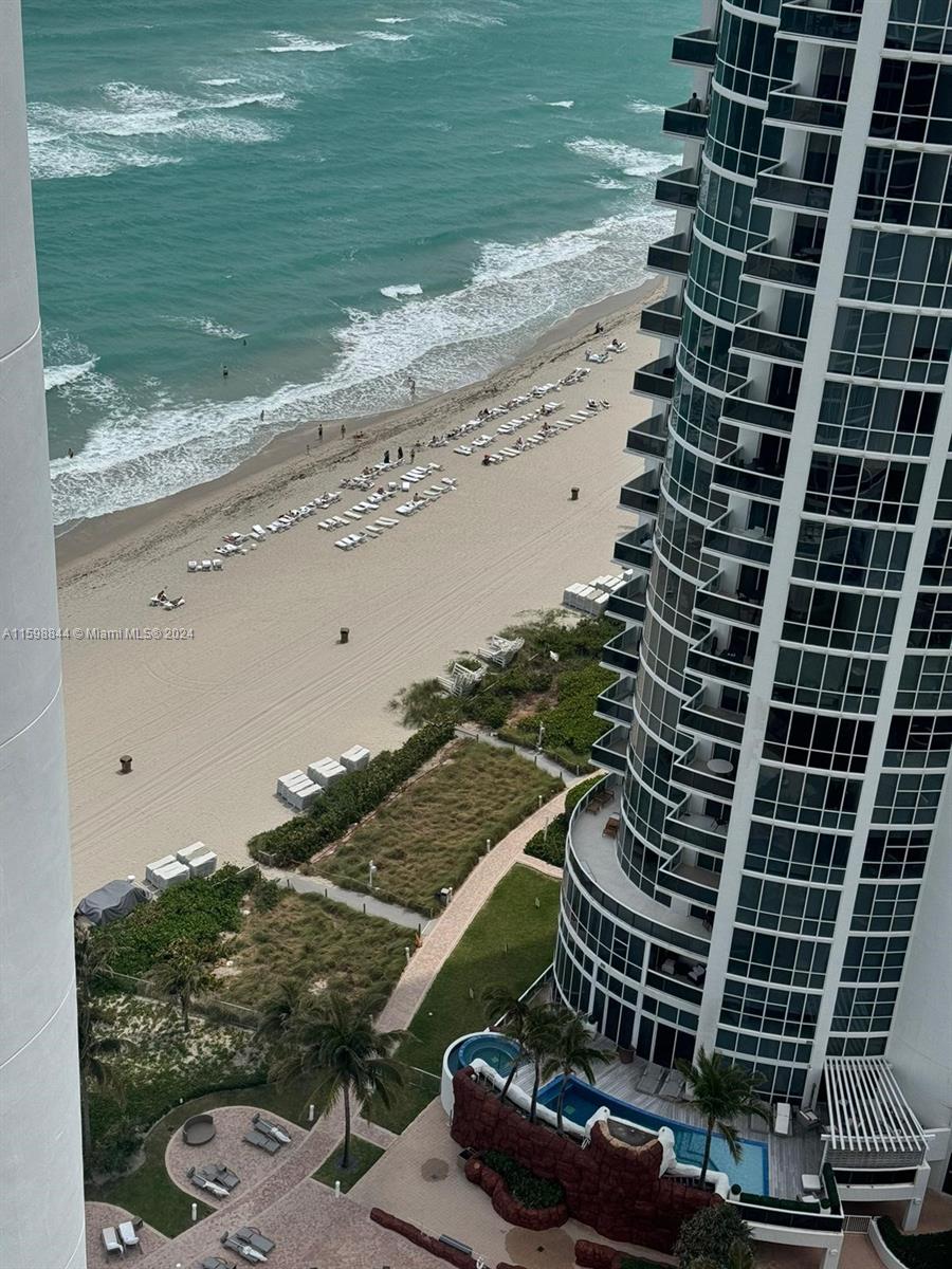Presteguis One of a Kind Trump Royle. Light and Bright 2br+3BA+Dinning Area Breakfast Bar. Partially Finished Unit. His/ Hers Bathroom W/Jacuzzi. Two Separate Balconies. Floor to Ceiling Windows with Ocean/Intercoastal Views. 10 Feet Ceilings, Electric Courtliness. Five Star Amenities-Beach Club-Complementary Valet for Members and Guests, Pool, Tennis Court, Fitness Center with Wet and Dry Spa. Located in the Center Sunny Isles Beach between Bel Harbor, Golden Beach and Aventura. Directly Across RK Village Plazza with 50 Stores and 515 Parking Spaces. Walking Distance to Publix Supermarket and Local Schools.