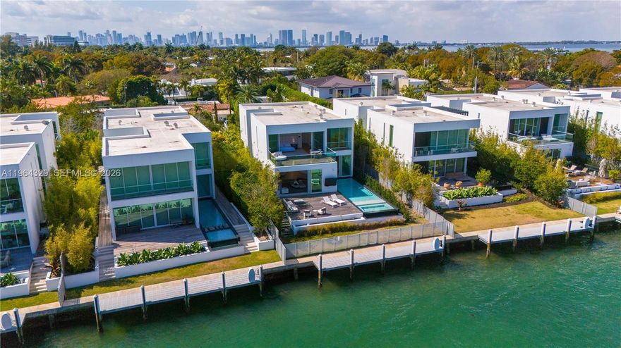 Indulge in the pinnacle of waterfront sophistication at the Ritz Carlton Villa Collection Miami Beach. This two story, private home designed by world renown architect Piero Lissoni features a spacious floor plan with brilliant distribution, soaring ceiling heights and finishes by Boffi, Gaggenau, and Fantini. This secluded enclave offers a tropical indoor/outdoor experience at every turn with floor to ceiling glass throughout, private pool oasis and multiple outdoor living spaces. Enjoy instant access to the intercostal from your private dock boasting 60' of water frontage. The property is completely gated and offers 2 garage spaces as well as 2 driveway spaces. 

HOA includes all exterior pool and property maintenance, hurricane and flood insurance as well as exclusive access to the main building amenities which boast resort style spa, cabana infinity edge pool, world class fitness facilities and restaurants all maintained to the brand standards synonymous with the Ritz Carlton. Additional photos of Ritz Carlton amenities available upon request.
