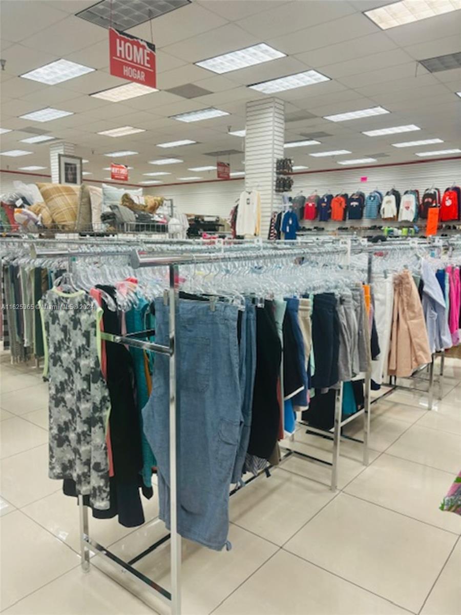 Come see this Retail Store with Prime Location for this versatile business in Flamingo Plaza. Move-in ready with well-equipped retail displays and ample storage for wholesale inventory: Clothing, shoes, toys, household items. Everything for men, women, children and babies. Ideal for entrepreneurs looking to expand operations or start a new venture. This property features a spacious layout designed to accommodate both wholesale storage and retail storefronts. Flexible floor plan perfect for a variety of business needs. Located in a high-traffic area, ensuring maximum exposure.