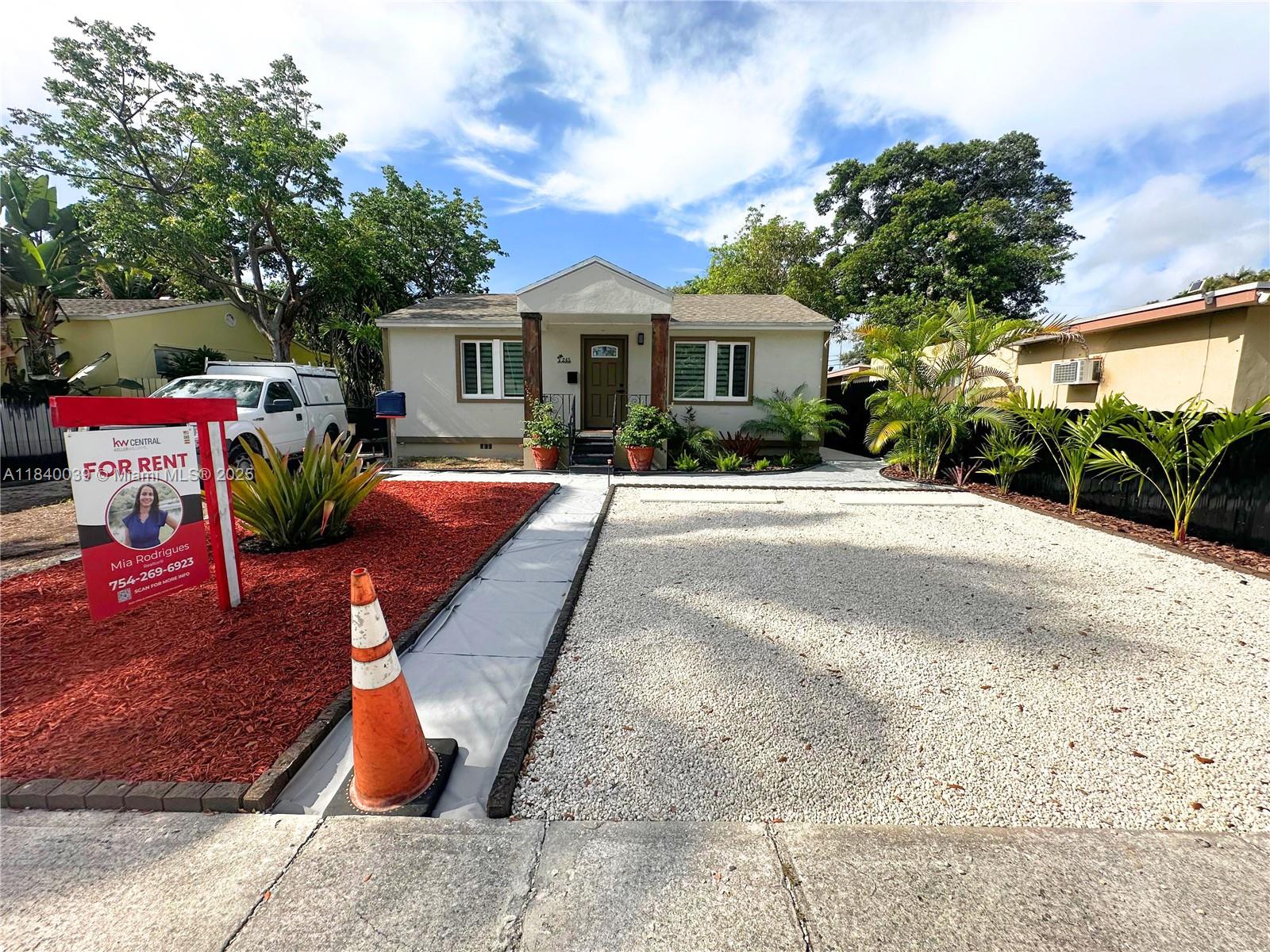 Fully renovated and freshly painted 2BR/1BA home for rent in Dania Beach—no HOA! Features open kitchen with wood beams, quartz counters, stainless steel appliances, and ample cabinet space. Includes in-unit washer and dryer. Spacious yard with room for outdoor living and parking for 3 cars, boat, or RV. Located minutes from the beach, airport, shopping, dining, and highways. Fast approval—move-in ready in less than 48 hours! Video tour available.