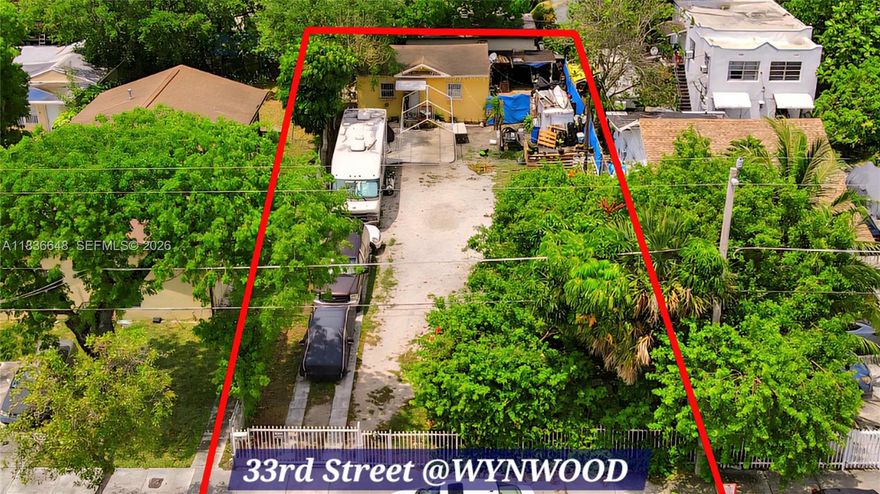 Welcome to 33rd ST @ WYNWOOD! This OVERSIZED lot provides T4R zoning, allowing the opportunity to build up to 4 floors, up to 17 units, and up to 70% land coverage, with a ZERO Parking requirement; through the Neighborhood Revitalization District 2 Zoning. 33rd ST is strategically located in the heart of the rapidly evolving Wynwood District, just steps away from Shops at Midtown, Design District, and Downtown Miami; and is located directly across the street from the NEW Pre-Contruction ROSE Luxury Condo (to be completed 2027). Be a part of world-renowned art galleries, events, dining, shopping, and much more. Act now, prices will never be this low again.