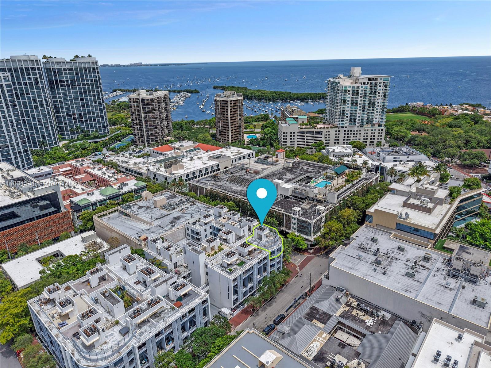 Live in the true heart of Coconut Grove in this rarely available Penthouse at 3339 Virginia Street. This 2BR/2BA condo features an open floor plan with natural light and modern finishes. Head up the spiral staircase and enjoy your own private rooftop terrace with Jacuzzi—perfect for relaxing or entertaining under the stars. The building offers a secure lobby, pool, and gym for your comfort and convenience. Just steps to parks, cafés, boutiques, and top dining, this unique condo offers unbeatable walkability in one of Miami’s most charming neighborhoods.