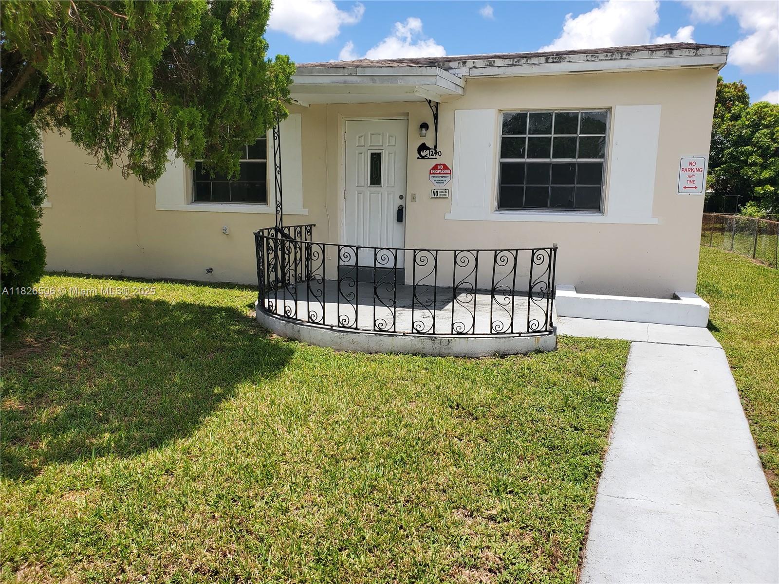 Welcome to my cozy 4 beds 2 bath Single family rental accommodation, available for immediate occupancy. Property features living/dining room area with spacious bedrooms. All rooms are tiled throughout. Kitchen appliances are optional and can reduce the Rent. Property has a sizable backyard with enclosed fence for utmost privacy. Property is close to Aventura Mall for your shopping pleasure. Dining and many other amenities are in driving distance. Washer/dryer hook up available in laundry room. Modern a/c to be maintained monthly at owner's expense. Call for immediate assistance. Fist month and deposit only.