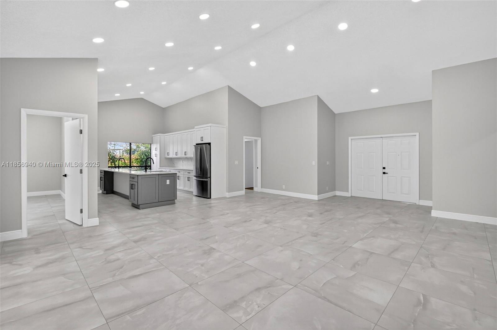 Discover your dream home! This split-design residence sits on a generous fenced in lot with a luxury kitchen, a covered deck and vaulted ceilings. The spacious floor plan is showcased with brilliant lighting. Relax in the backyard or take in the beautiful views from the living area. The kitchen features a chef island with premium finishes and ample storage. The master suite offers a walk-in closet and a spa-inspired rain shower. Three guest bedrooms, ideal for large families All bedrooms feature oversized closets and an abundant amount of space. The guest bathroom is elegantly designed with a quartz vanity and bathtub—perfect for comfort and style. Total Sq ft just over 3,500! The community includes a pool, tennis/pickleball/racquetball courts, a kids playground and a butterfly garden.