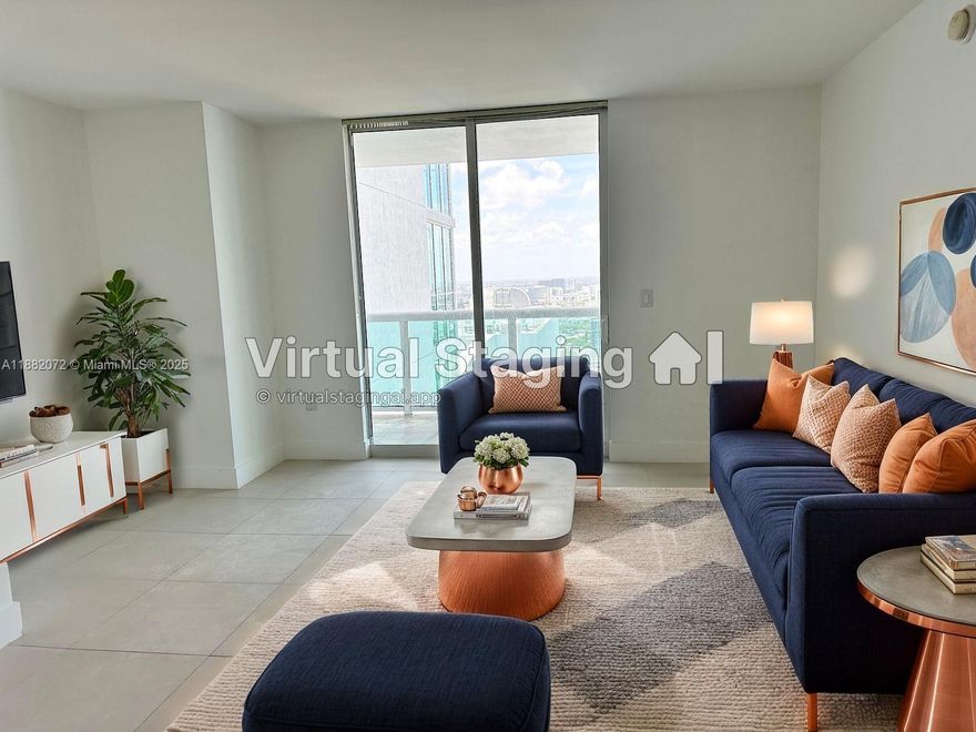 Beautiful unit at The 1800 Club with 842 sq ft under AC + 161 sq ft terrace, overlooking the pool area. Includes cable, high-speed internet, water, and 1 assigned parking space. Enjoy a state-of-the-art gym and pool with bay/ocean views. Full-service building with valet, concierge, pool & gym attendants, and on-site management. Investment opportunity in a city that continues to grow around it with many new construction projects.
Prime location within walking distance to parks, restaurants, cafes, banks, supermarkets, and public transportation. Just 5 minutes to Downtown/Brickell, Wynwood, Design District, and South Beach.