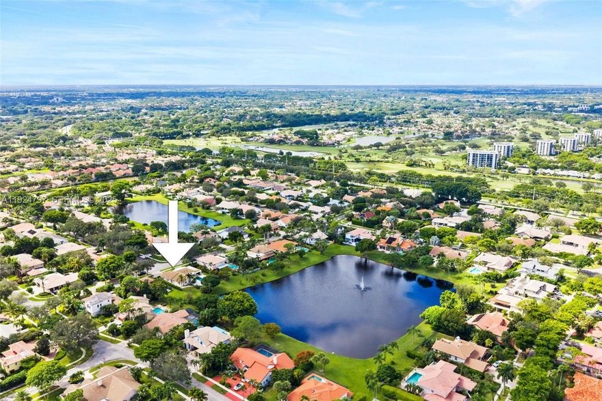 Beautiful Lakefront Family Home in Boca Raton. Enjoy stunning lake views and sunsets from this charming 5-bedroom, 3-bath home in the desirable New Floresta community. Updated with modern touches while keeping itsclassic style, this home offers a bright living room with marble floors, a cozy family room with fireplace, and aspacious kitchen perfect for family gatherings. Relax outdoors by the pool with jacuzzi jets, surrounded byporcelain pavers and a covered veranda overlooking the lake. The large, landscaped lot provides plenty of spacefor kids and pets to play. All windows and doors are hurricane protected, and the home is just minutes from BocaTown Center Mall, parks, and A-rated schools. A perfect home to raise a family and enjoy beautiful sunsets everyevening.