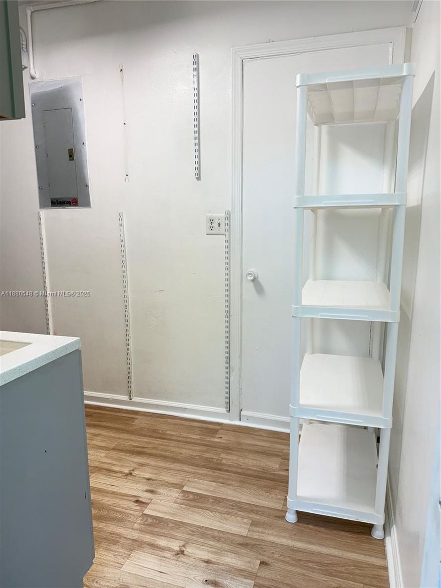 Fully furnished efficiency with private entrance, newly remodeled and ready for move-in. This cozy home features 1 bedroom, 1 bath, a small kitchen with refrigerator, and an open living area. The unit is well kept with plenty of storage space, pantry space and a closet. It has a full size washer and dryer as well so you don't have to go to a laundromat. Rent includes water and electricity for hassle-free living. Quiet residential neighborhood with quick access to the Turnpike and shopping. One designated parking space. Perfect for a single woman or senior seeking a peaceful and well-kept home. No smoking, no pets. Move-in requires first, last, and security deposit along with clean background, proof of income, and 630+ credit.