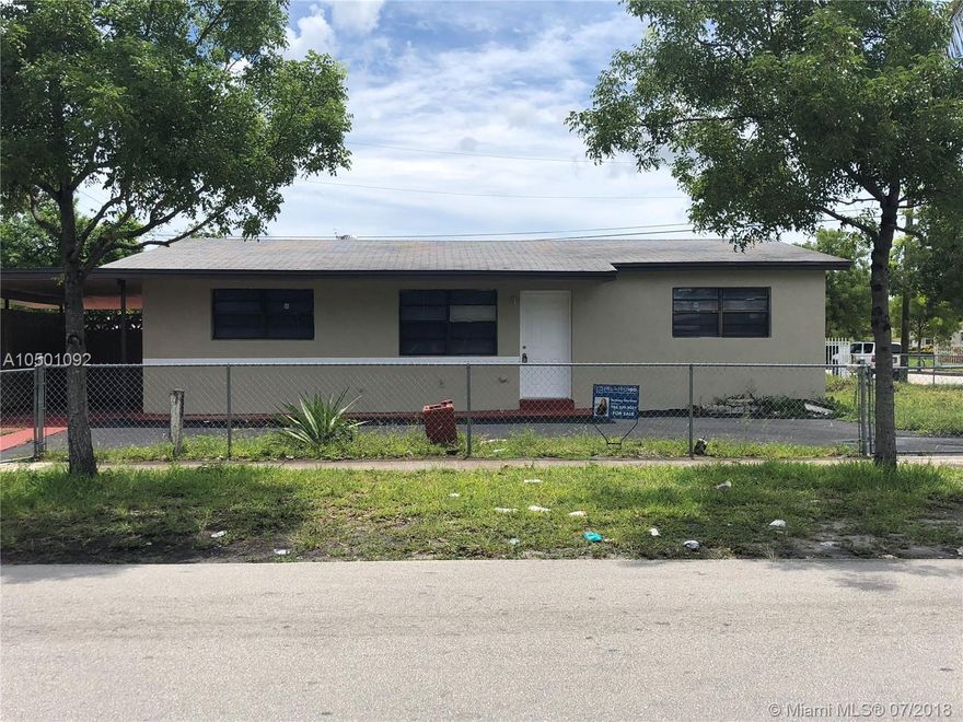 This Corner lot home in Miami Gardens has been updating and is ready for move in. Please call listing agent to schedule a showing.