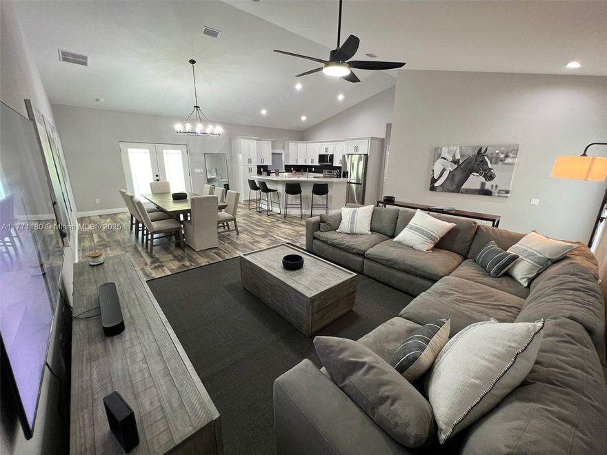 GREAT OPPORTUNITY TO OWN A NEW HOUSE ON A 2.4 ACRE LOT - SOLD AS IS;USE IT AND/OR RENT IN SHORT TERM.ONLY 10 MINUTES TO THE WORLD EQUESTRIAN CENTER & 15 MINUTES TO HITS. BLACKOUTS BLINDS; GARAGE WITH A/C AND EPOXY FLOORS; ITEMS NOT INCLUDED ARE WALL ART (HORSES PICTURES) & THE FOOT JUMPS.