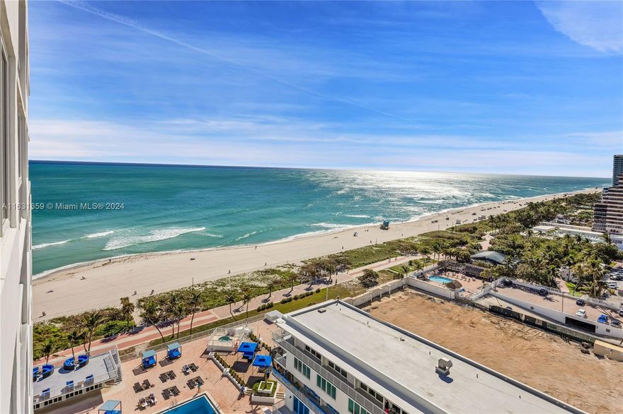Experience the allure of Miami Beach in this beautiful 1 bedroom, 2-bathroom condo at the Carriage House. Revel in the stunning direct ocean and intracoastal views, soak in the ambiance of the voluminous, light-filled living space that extends to a large balcony with a breathtaking view of the ocean. This unit offers unparalleled convenience with easy access to the ocean and premium amenities, including heated pool, jacuzzi, gym, basketball, racquetball tennis courts, mini-mart, dry cleaning with tailoring/alterations, beauty salon and restaurant all just steps away from the sandy beach. Nestled in a prime location. Call us today!