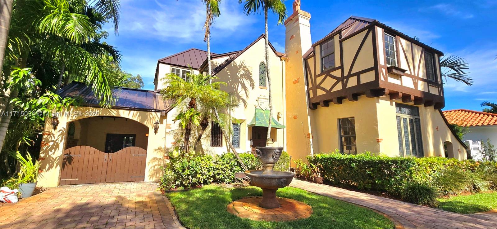 Charming Tudor Home Available for Lease.
This unique 4 bedrooms plus office home is nestled on a tranquil street within the coveted Miami Shores community that offers ample space for comfortable living.
The home features spacious living and dining rooms, kitchen and family room connecting to the backyard. Two full bathrooms on the first floor, one office and one guest bedroom. The second floor boasts a master suite, two bedrooms, full bathroom, and half bathroom. Lushly landscaped backyard with a heated pool, jacuzzi, dry sauna. Landscape/pool maintenance included.
Situated in the highly regarded Miami Shores community, peaceful and family-friendly neighborhood.
Call listing agent to schedule a viewing and videos.