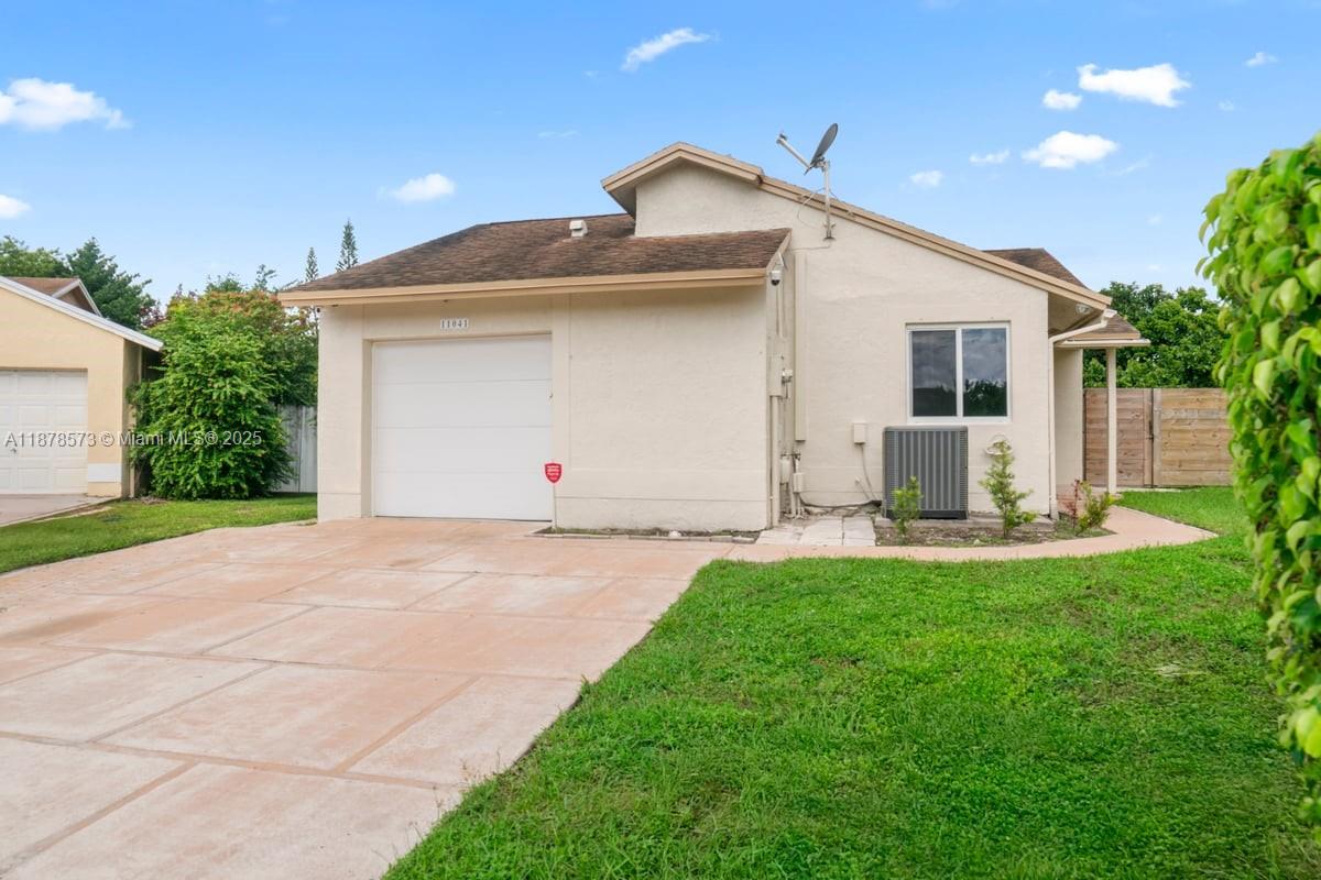 3 bedrooms & 2 baths, 3 parking spaces with a large backyard. Hurricane impact windows and doors throughout the property. Stainless steel appliances in the kitchen to include a dish washer. Newly installed washer/dryer. The Property features, a wall mounted 65' inch smart television in the living room, 1 Gig Wi-Fi and Xfinity security (ALL INCLUDED IN RENT). HOA has a quick process. The HOA/Owner requires a small interview once tenant is approved