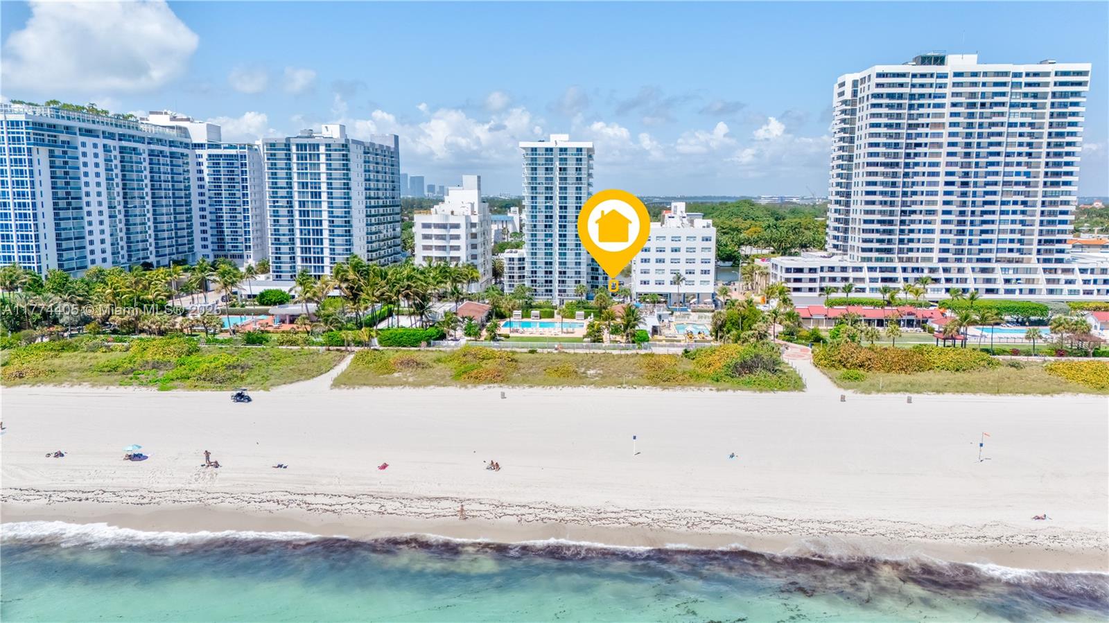 Property for Sale at 2457 Collins Ave 202, Miami Beach, Miami-Dade County, Florida - Bedrooms: 1 
Bathrooms: 2  - $550,000