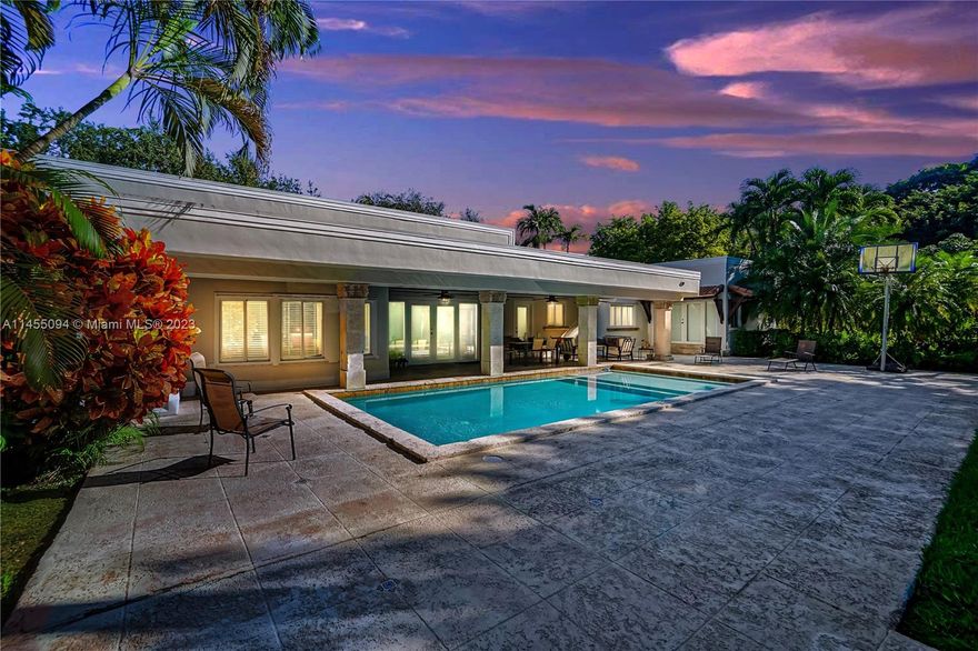 Introducing your dream family home in North Pinecrest! This meticulously maintained property on nearly an acre lot boasts 6 bedrooms, 5 bathrooms, and 4,000 sq ft of living space. Immerse yourself in the ideal layout for creating cherished family memories. Step into the backyard of your dreams, complete with a sparkling pool, covered terrace, gazebo with summer kitchen, and ample space for a boat and your very own tennis or pickleball court. Enjoy the epitome of luxury living with a gated entrance, top-tier schools, renowned dining, and upscale shops just moments away. Make this home yours and embark on a lifestyle worth treasuring! Experience the magic through our video tour. Schedule your tour today!