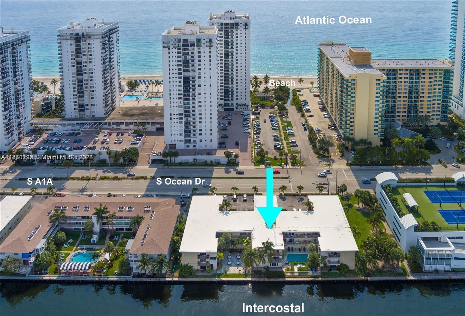 Welcome to Your Beach Getaway! Experience million-dollar views from this stunning corner unit, perfectly positioned with breathtaking Intracoastal views. Located right across the street from Hollywood Beach, near the Diplomat and the Hollywood Boardwalk, this fully furnished 2-bedroom, 2-bath unit is a true find. Ideal for both homeowners and investors, this property offers flexible rental options with a minimum stay of just 30 days, up to 12 times a year. Recent upgrades include a new AC unit and fresh bedroom flooring, along with generous closet space. With a beautiful pool, gym, and a strong rental history offering excellent return potential, this unit is an exceptional investment opportunity.