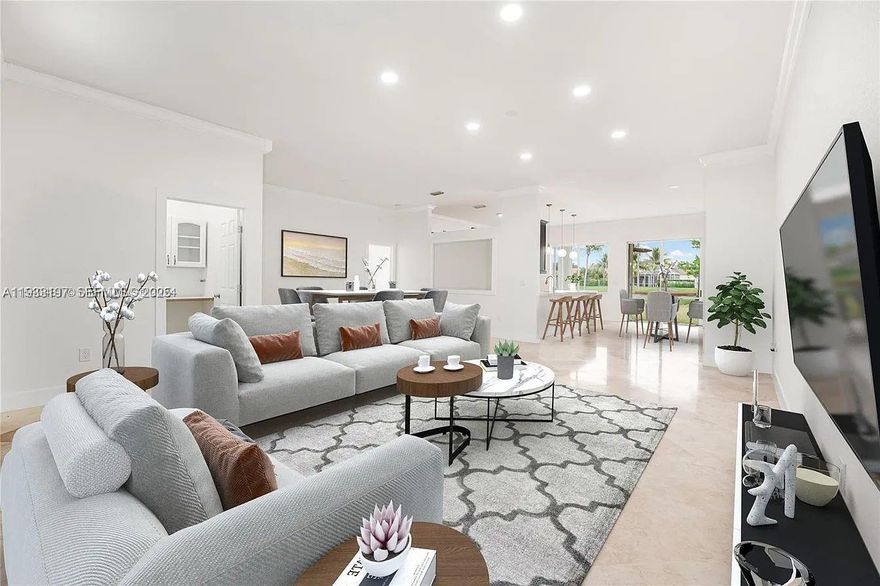 One-of-a-kind opportunity to purchase this fully remodeled 4-bed/3-bath house in the Fairways at Keys Gate gated community! As the exclusive golf course association property, this beautiful home boasts a 3-way split floor plan with a new tile roof, a spacious open kitchen with granite countertops, and stainless steel appliances. Additionally, it offers a sizable master suite with sliding doors that open to a breathtaking view of the lake, & a master bathroom with both a bathtub & shower. Acquire this residence & enjoy a 2-car garage, hurricane shutters, freshly painted interior & exterior, professionally pest-treated and certified, new AC, ceramic floors, master walk-in closet, full W/D, screened porch, & Florida room.