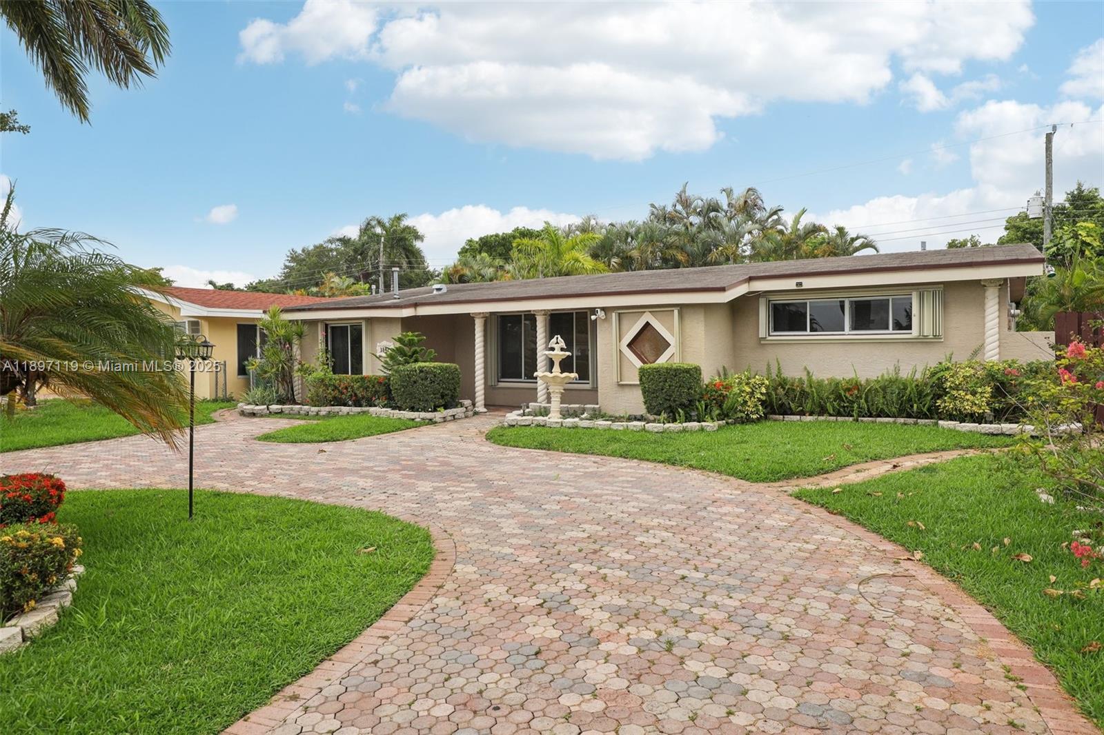 Fresh Start in Miramar Isles! Perfect first-time homebuyer or investment opportunity | 3 beds, 2 baths, 1,696 sq ft of flexible living with a sparkling pool and screened patio. The 3rd bedroom offers a private entrance, ideal for in-law suite, guest space, or extra income to offset your mortgage. No HOA means no approvals and full freedom. Split layout with a spacious primary suite featuring walk-in closet, private bath, and direct pool access. Bright living/dining area opens to a screened pool with roofed patio, ceiling fans, and motorized retractable screens. Updated kitchen overlooks the pool. Circular driveway fits 6+ cars. Well-kept lawn, front porch, and recent updates throughout. Move-in ready and easy to show and love! SCHEDULE YOUR PRIVATE SHOWING TODAY.