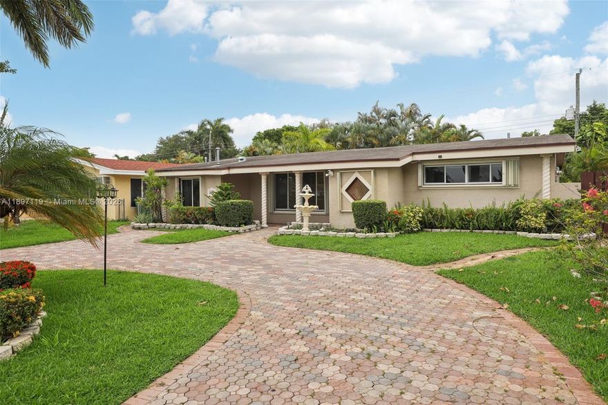 Fresh Start in Miramar Isles! Perfect first-time homebuyer or investment opportunity | 3 beds, 2 baths, 1,696 sq ft of flexible living with a sparkling pool and screened patio. The 3rd bedroom offers a private entrance, ideal for in-law suite, guest space, or extra income to offset your mortgage. No HOA means no approvals and full freedom. Split layout with a spacious primary suite featuring walk-in closet, private bath, and direct pool access. Bright living/dining area opens to a screened pool with roofed patio, ceiling fans, and motorized retractable screens. Updated kitchen overlooks the pool. Circular driveway fits 6+ cars. Well-kept lawn, front porch, and recent updates throughout. Move-in ready and easy to show and love! SCHEDULE YOUR PRIVATE SHOWING TODAY.