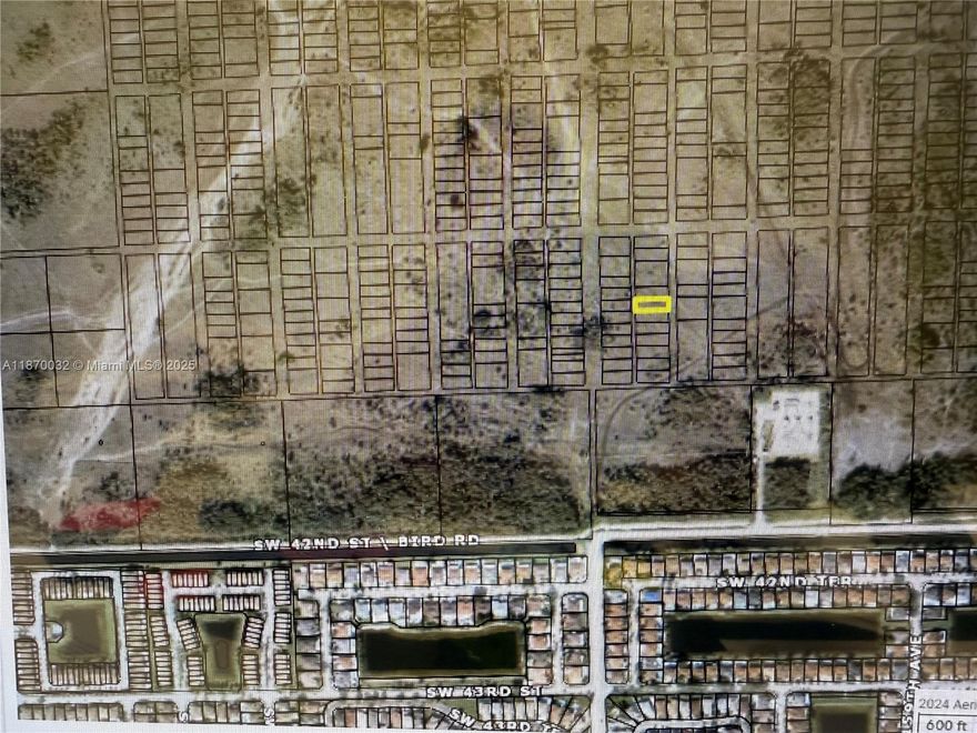 North of Bird Road, west of 157 Avenue (Address Shown is Approximate). Surrounded by established residential communities, shopping centers, schools, commercial and residential developments.  For precise zoning details and potential uses, please consult the Miami-Dade Building and Zoning Department and DERM