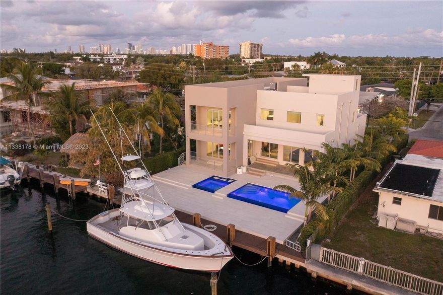 ALL NEW 100% build, No Bridges to Bay! Absolute Boater's paradise w/80FT of private water frontage. Home sits in gated community, on widest canal in Keystone Point (100’ from seawall to seawall & 16’+ canal depth leading to open bay). This new home boasts of a 3 story, solid 100% concrete-Modern Contemporary single family home.  Adjusted Gross 5,329 SQFT, Under A/C Living area 4,193 SQFT-4 bedroom 3.5 bath 1.5 car garage double height(add a car lift w/ ease), 800lb ice machine,Infinity salt water pool, Italian 24×48 tiled backyard, 2 natural gas water heaters, Chef's kitchen w/ Miele appliances, Mia Cuccina cabinetry, wine cooler, Toto bathroom fixtures & Duravit faucets. Full indoor/outdoor AV/Sound system w/ TV's controlled & lighting C4 smart system. Sprinkler system.Manicured landscape