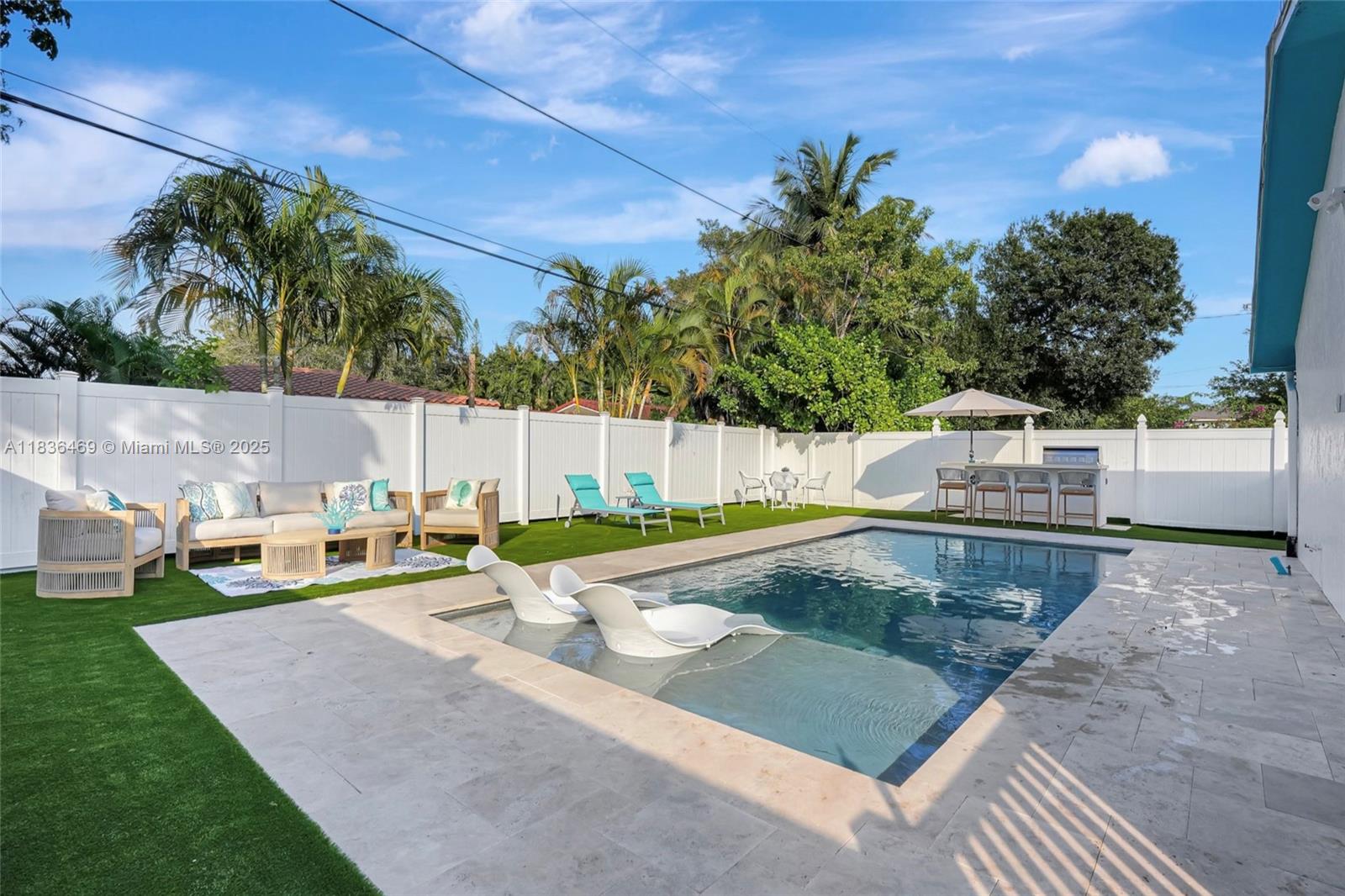 Escape to your perfect seasonal getaway in sunny Fort Lauderdale! This newly remodeled and beautifully designed studio offers a luxurious and comfortable stay just moments from everything the city has to offer. Enjoy a fully furnished space featuring two single beds, a separate, well-equipped kitchen that thoughtfully stocked with all your kitchen essentials, including plates, cups, pots, and pans, making meal prep a breeze, and a convenient in-unit washer and dryer. Desk and dining table provide versatile spaces for work or meals. The full bathroom boasts a walk-in shower for ultimate relaxation. Step outside to a stunning shared pool area, perfect for unwinding under the Florida sun. Plus, you'll have one dedicated parking space for your convenience in this sought-after destination.