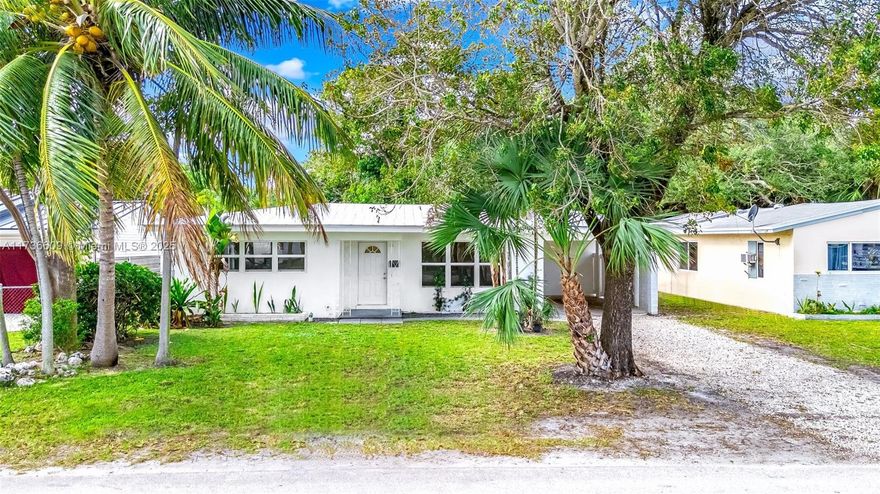 Mid-Century Modern Gem Near Downtown!

Don't miss this stunning 3-bed, 2-bath home in Fort Lauderdale’s sought-after Riverside Park! Recently renovated, it features a new roof, impact windows & doors, and gorgeous Terrazzo floors. The open kitchen boasts new stainless appliances, stone counters, and an under-mount sink. The primary suite has an ensuite bath and lush backyard views.

Enjoy a huge lot with room for a pool! A carport, extended driveway, and two storage areas complete this amazing home. A rare find in a prime location—act fast!
