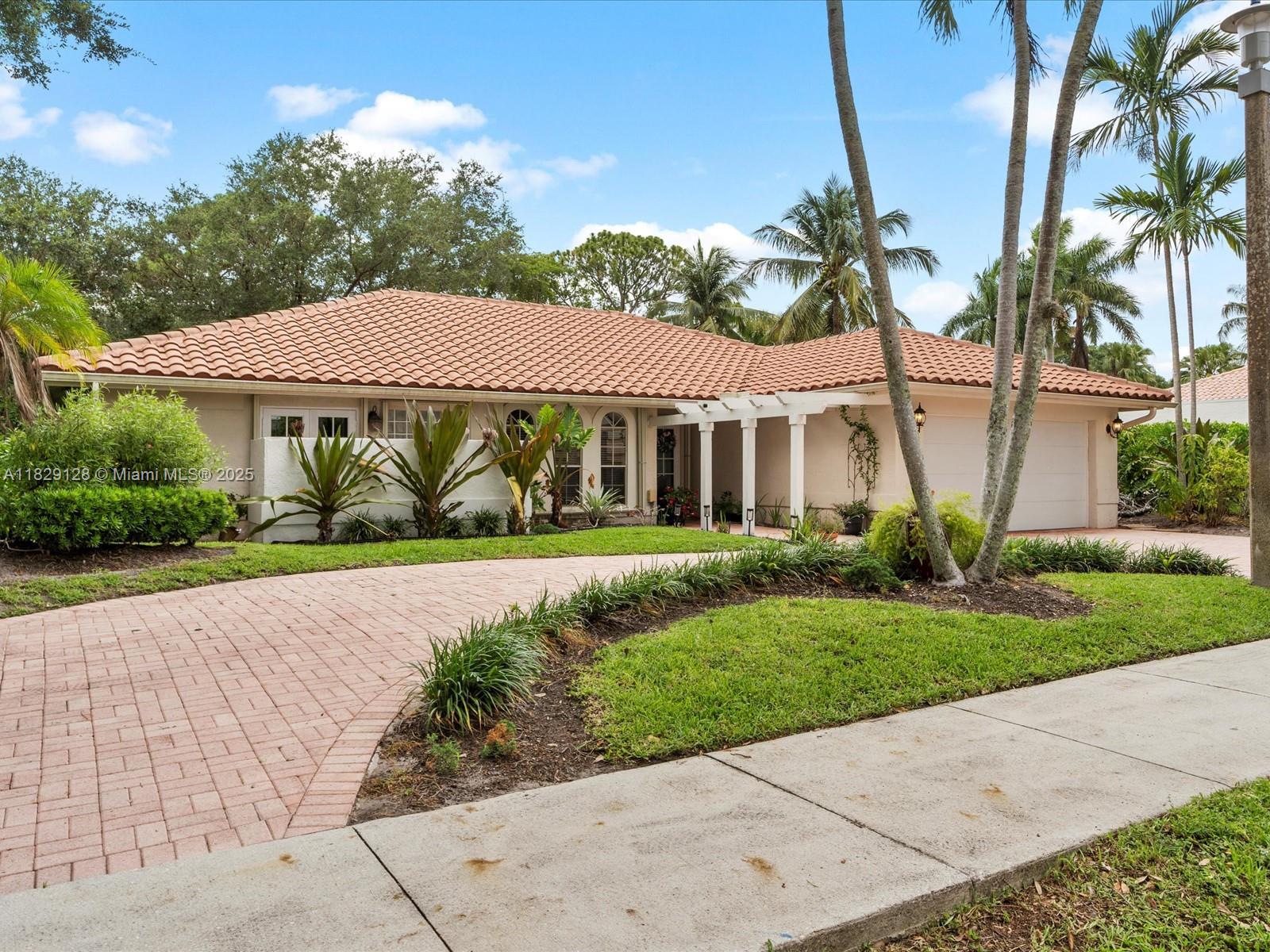 An outstanding opportunity to own a single family home in NEW FLORESTA, one of central Boca's most desirable communities.
This inviting 3-bedroom, 2.5-bath residence is set on a private interior lot along a quiet street.
Multiple French doors enhance the Mediterranean character, opening to a pool with no rear neighbors for complete privacy. Enjoy the expansive covered patio and paved courtyard-ideal for relaxing or entertaining. Excellent curb appeal highlighted by a spacious paved circular driveway. Located in Boca's most coveted school district, zoned for Spanish River, within walking distance to the prestigious Pine Crest School, and close to Saint Andrew's as well. Just one mile from Boca Town Center Mall and perfectly situated between I-95 and the Florida Turnpike.