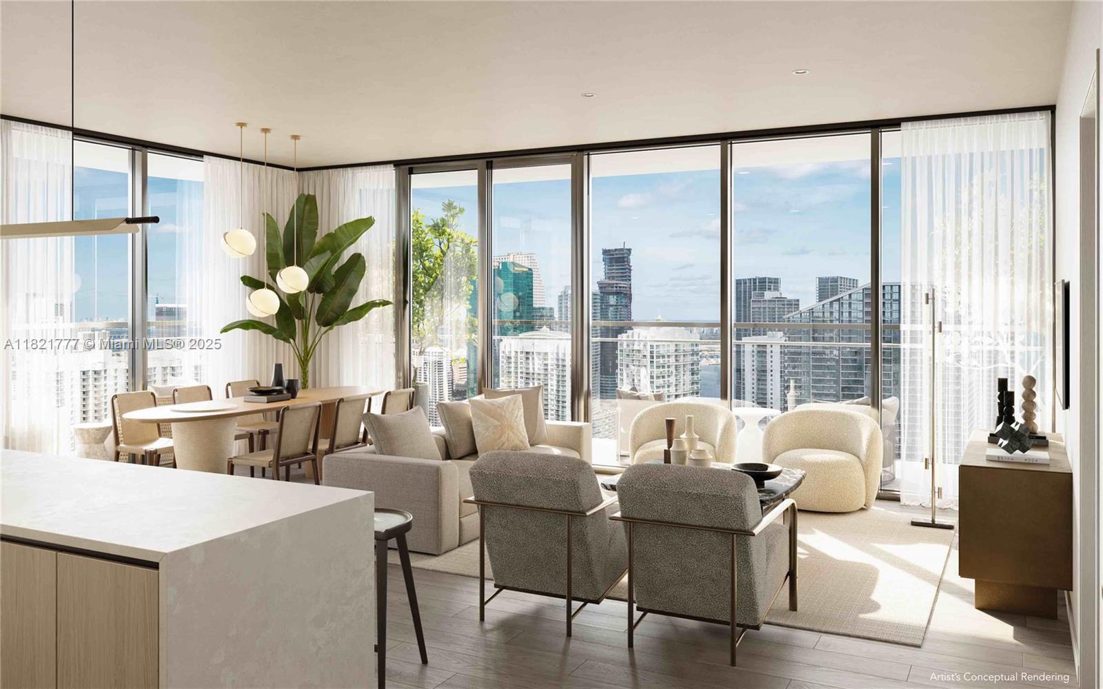 Property for Sale at 99 Sw 7th St 3904, Miami, Broward County, Florida - Bedrooms: 3 
Bathrooms: 3  - $2,520,000
