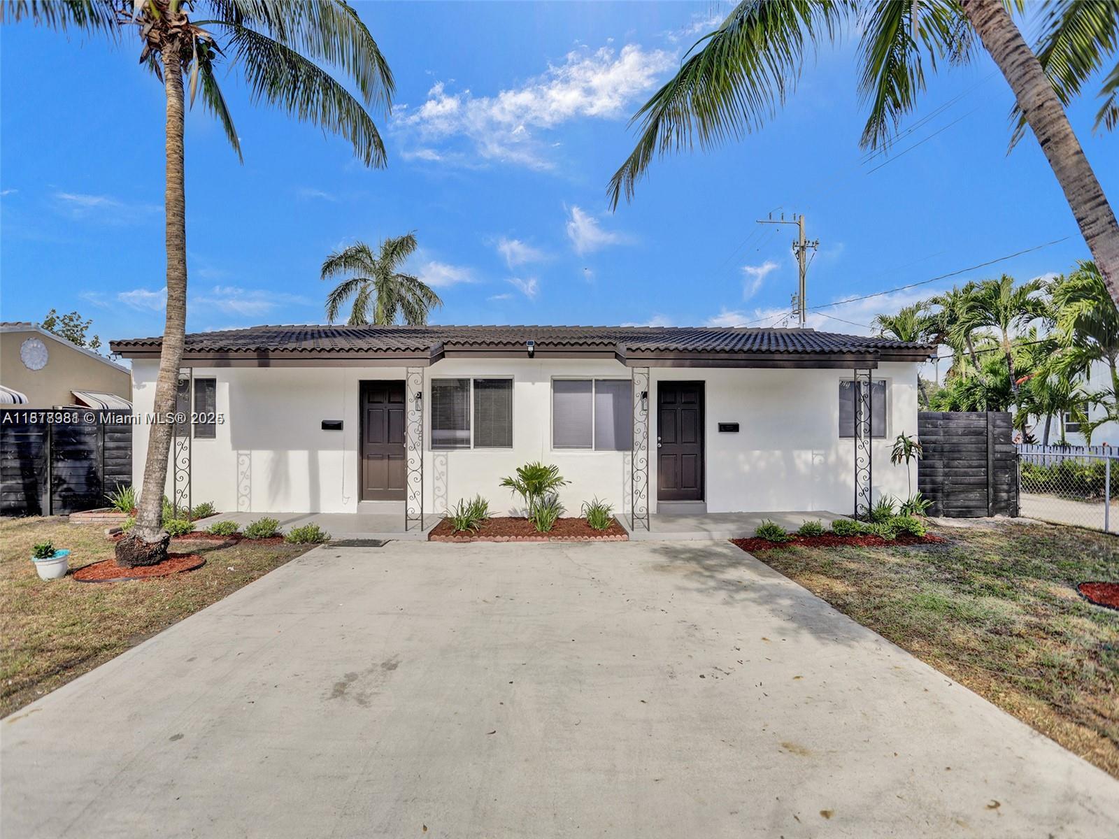 Step inside to this brand new, recently updated two bedroom, 1 bathroom luxury apartment. Bathroom and kitchen entirely remodeled! Feel as if you have no neighbors, with your own private backyard. Pet friendly, and more than enough room for a private jacuzzi. You can find Downtown Hollywood and luxury restaurants on Young Circle being a 5 minute walk from the property. Beach is only a 10 minute drive. NO association! YES, you have arrived to your next short term stay, or long term lease. Rapid approval. Owner is flexible on terms. Tenant occupied until July 31st, then ready to move-in.