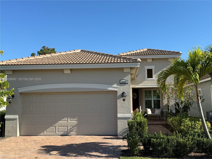 Enjoy resort-style living with this stunning home featuring 3 beds/2 baths in the exclusive PGA Verano community. Exceptional style, comfort, and privacy are yours: Step inside the elegant open-concept design with 10-foot ceilings and abundant natural lights. The gourmet kitchen has waterfall-edge QUARTZ countertops, premium cabinetry, SS appliances and an ideal setup for everyday living and entertaining. Property features a quiet, serene backyard that sits directly next to a protected nature preserve and a beautiful LAKEVIEW right from the kitchen. The PGA Verano Community offers a 40,000 sq. ft. luxury clubhouse, 27 pickleball courts, 4 lighted tennis courts, a heated indoor Olympic-sized lap pool & spa, outdoor resort-style pool with cabanas, saunas, massage room, card room, library, billiards area, bocce courts, dog park, playground, a 7,000 sq. ft. gym, and a pilates/aerobics studio. With 3 nearby golf courses, shopping, dining and entertainment, every day feels like a vacation.