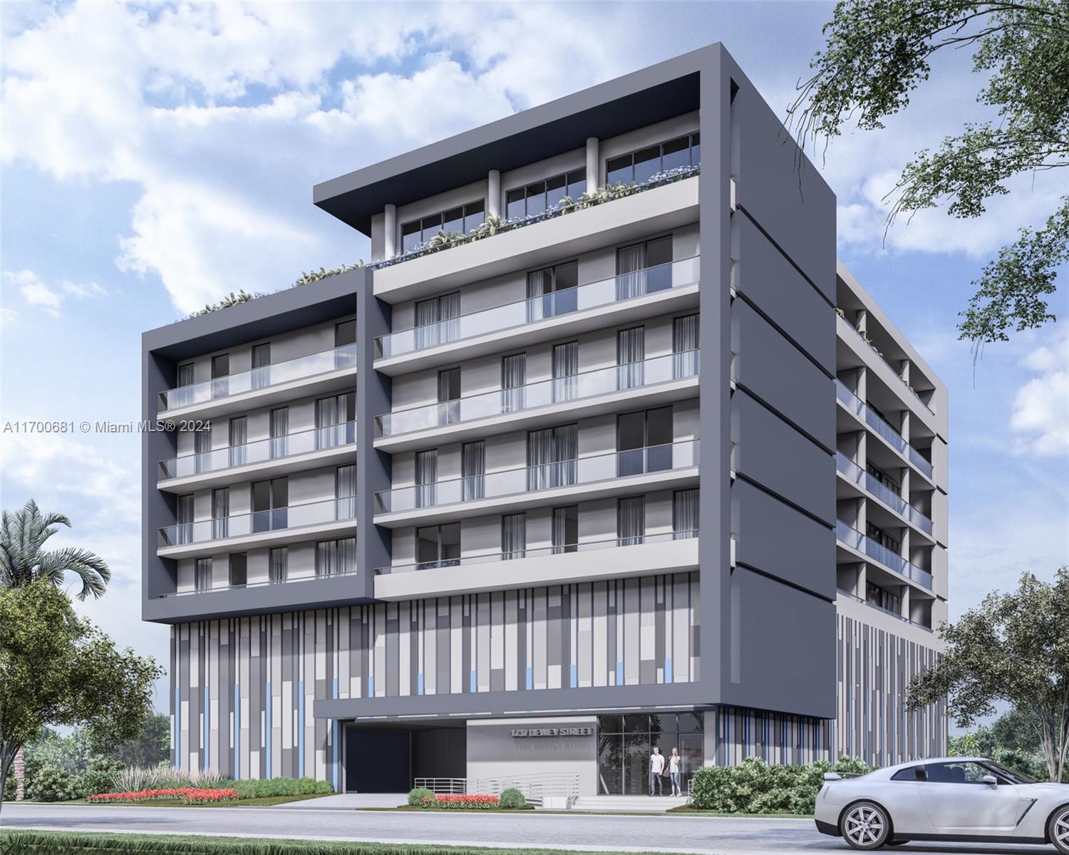 13,550 SF of land consisting of two parcels, zoned FH-2, EAST of FEDERAL HWY! BY YOUNG CIRCLE, DOWNTOWN HOLLYWOOD 15 MIN TO INT'L FT LAUD AIRPORT. Very nice neighboring buildings and new projects coming up in a very hot area of the city. Project: 24-unit multi-family building consisting of 12 2/2 units, 4 1/1.5 units and 8 1/1 units, with swimming pool over structured parking, and gym and social room on rooftop. Architectural plans developed by renowned Kaller Architecture. Layout and elevations only – no engineering plans yet. Not submitted to City of Hollywood for preliminary review yet.
One of the parcels has fourplex building in good condition including 2 recently renovated units. Generating monthly income of approximately $6,000/M while development is underway. ONLY SOLD TOGETHER.