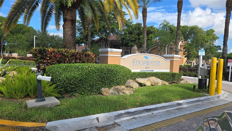 Spacious2/2 first floor condo in highly desirable Edgewater condominium. Gated community in north coral springs. Unit features new vinyl floors stainless steel appliances, modern vanities, open kitchen with quartz countertops, laundry room. Amentias include: pool, clubhouse, gym, tennis courts, playground, BBQ area, onsite management and maintenance. investors friendly- immediate rental - exceptional income opportunity