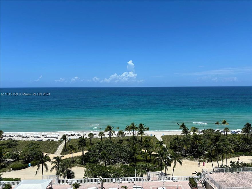 Direct Oceanfront NE Corner Unit at the Balmoral! Desirable "Y" line. Large Living/dinning areas, eat in kitchen, 2 Bedrooms, plus Studio with Sofa Bed. 3 full bath. Renovated unit. Freshly painted. Marble floors. Great location across Bal Harbour shops. Building is undergoing renovations. Balcony expected to be open by October. Pool at the next door Sea View Hotel and beach attendant available.