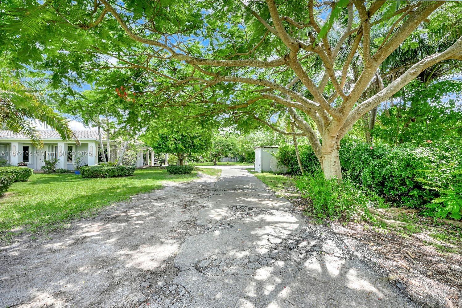 Calling all investors or someone looking for a RARE opportunity to own a FULL ACRE of land in Palmetto Bay. Situated near brand new construction, this huge lot is a developer's dream, or holds endless possibilities for an end user. The charming 3/2 home has beautiful terrazzo floors, a utility room, and a carport. This lot is steps away from popular Palmetto Bay restaurants and easy access to US1. This is the only listing in all of Palmetto Bay with this much land, don't miss this opportunity.