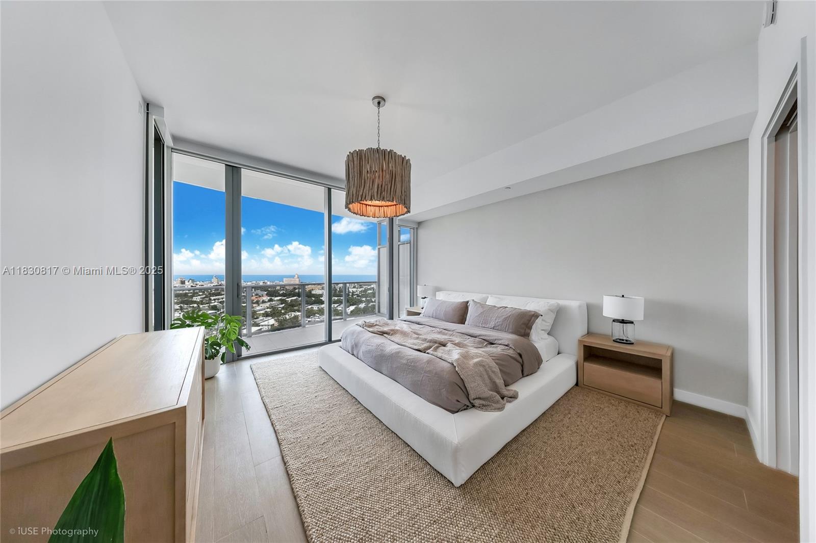 Wake up to breathtaking ocean views from Residence 1906 at Five Park — a turnkey 1-bedroom, 1.5-bath home in Miami Beach’s newest luxury tower. This 1,010 SF residence features 10-ft ceilings, floor-to-ceiling windows, porcelain wood floors, electric blinds, and custom built-in closets.
The chef’s kitchen includes Gaggenau appliances, Italian oak cabinetry, and quartzite countertops, while the marble-clad primary bath offers a spa-like retreat. Step onto your expansive private terrace and take in unobstructed Atlantic Ocean views.
Five Park offers 50,000+ SF of amenities: two pools, spa, fitness center, restaurant with in-residence dining, private beach club, co-working lounge, screening room, and more — all just minutes from the marina, South of Fifth, and Miami Beach’s top spots.