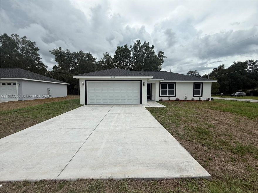 Brand New 3 Bedroom / 2 Bath Home in Rolling Ranch Estates Be the first to live in this beautifully built Magnolia Model home, located in the peaceful community of Rolling Ranch Estates, just off Hwy 484. With easy access to Ocala, Dunnellon, Lake Otting, and Rainbow River, this home offers the perfect balance of quiet country living and nearby convenience. This 3-bedroom, 2-bath home features an open-concept layout with vaulted ceilings in the main living areas and 8’ ceilings in the bedrooms. The spacious kitchen is equipped with elegant quartz countertops, soft-close wood shaker cabinets, and top-of-the-line stainless steel appliances (washer/dryer not included—hookups available). Enjoy luxury vinyl plank flooring throughout, ceiling fans in all bedrooms, and designer lighting throughout the home. The master suite includes a spa-like bathroom with a tiled walk-in shower, double vanities, and a walk-in closet. Home is on well and septic, helping to reduce utility costs. Lawn maintenance (grass cutting) is included in the rent, provided by the landlord. Additional Details: Brand new construction, Pet-friendly (breed and weight restrictions apply), Washer/dryer hookups (tenants may bring their own units,) Quiet, undeveloped road for added privacy, Move-in ready upon completion, Appointments can be arranged for same-day showings.
