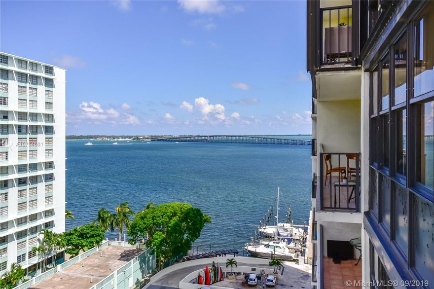 Beautiful 2 Bed 2 Bath Condo overlooking the City and Biscayne Bay! This unit has brand new flooring, large floor to ceiling windows throughout, washer and dryer in the unit, built in closets and the bathrooms have been recently updated. The condo includes great amenities such as tennis & racquetball courts, swimming pool, exercise room, sauna, playroom for the children, and boat docking also available for rent. The buildings are very secure, with key card entry, guard at the gate, and common building security . You will also enjoy ,complimentary valet parking for you and your guests. The location itself is another desirable plus, located within a short distance of Key Biscayne, Mary Brickell Village and Brickell City Center. Contact me for a private showing.